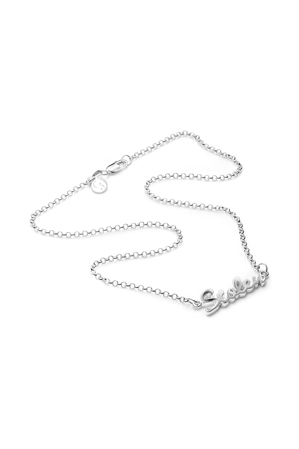 Stolen Girlfriends Club Script Necklace - Silver