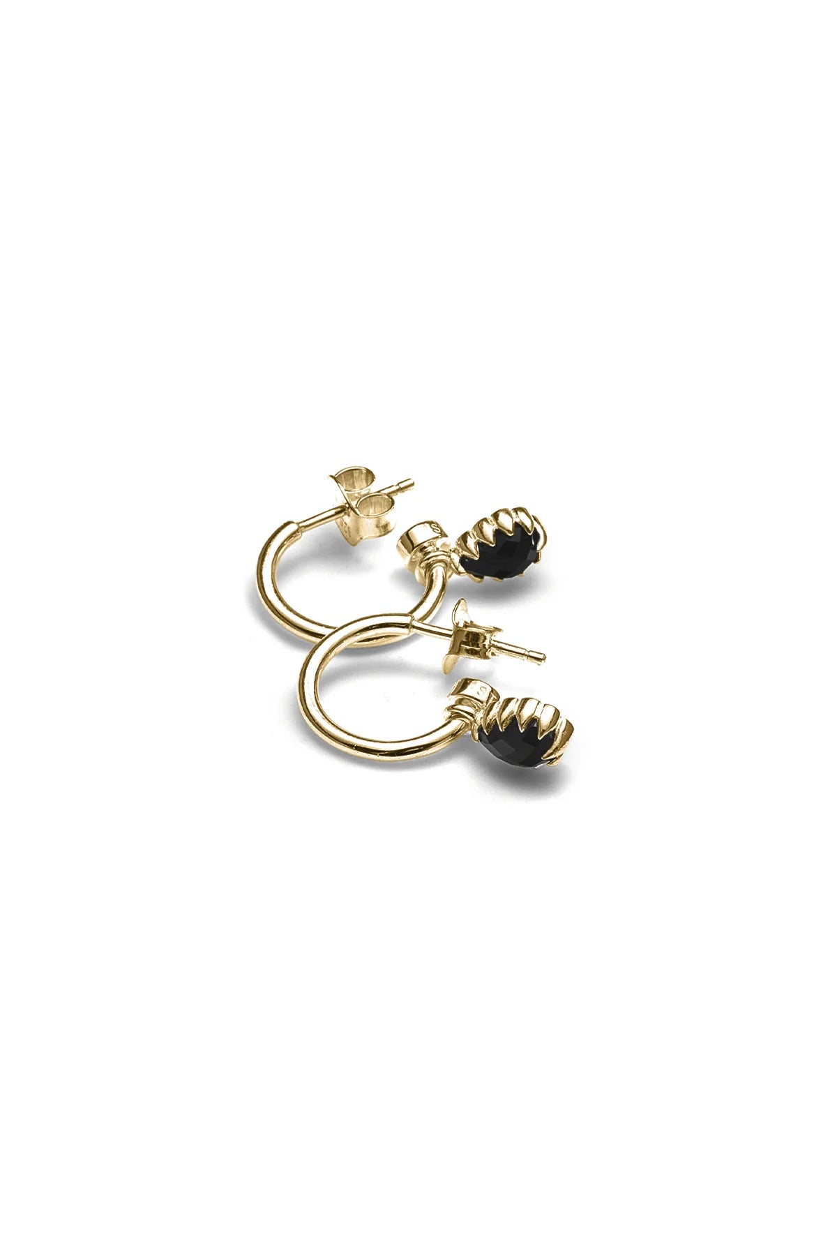 Stolen Girlfriends Club Love Claw Teardrop Anchor - Onyx Gold Plated