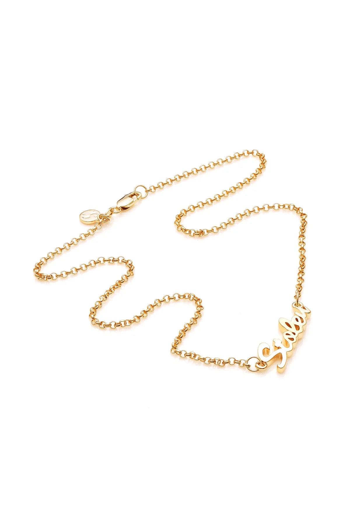 Stolen Girlfriends Club Script Necklace - Gold Plated