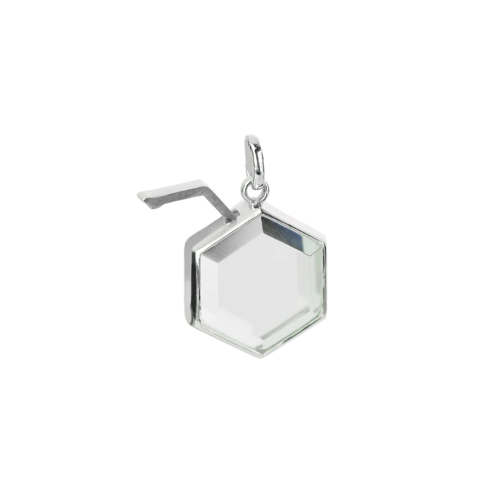 STOW Medium Hexagon Silver Locket