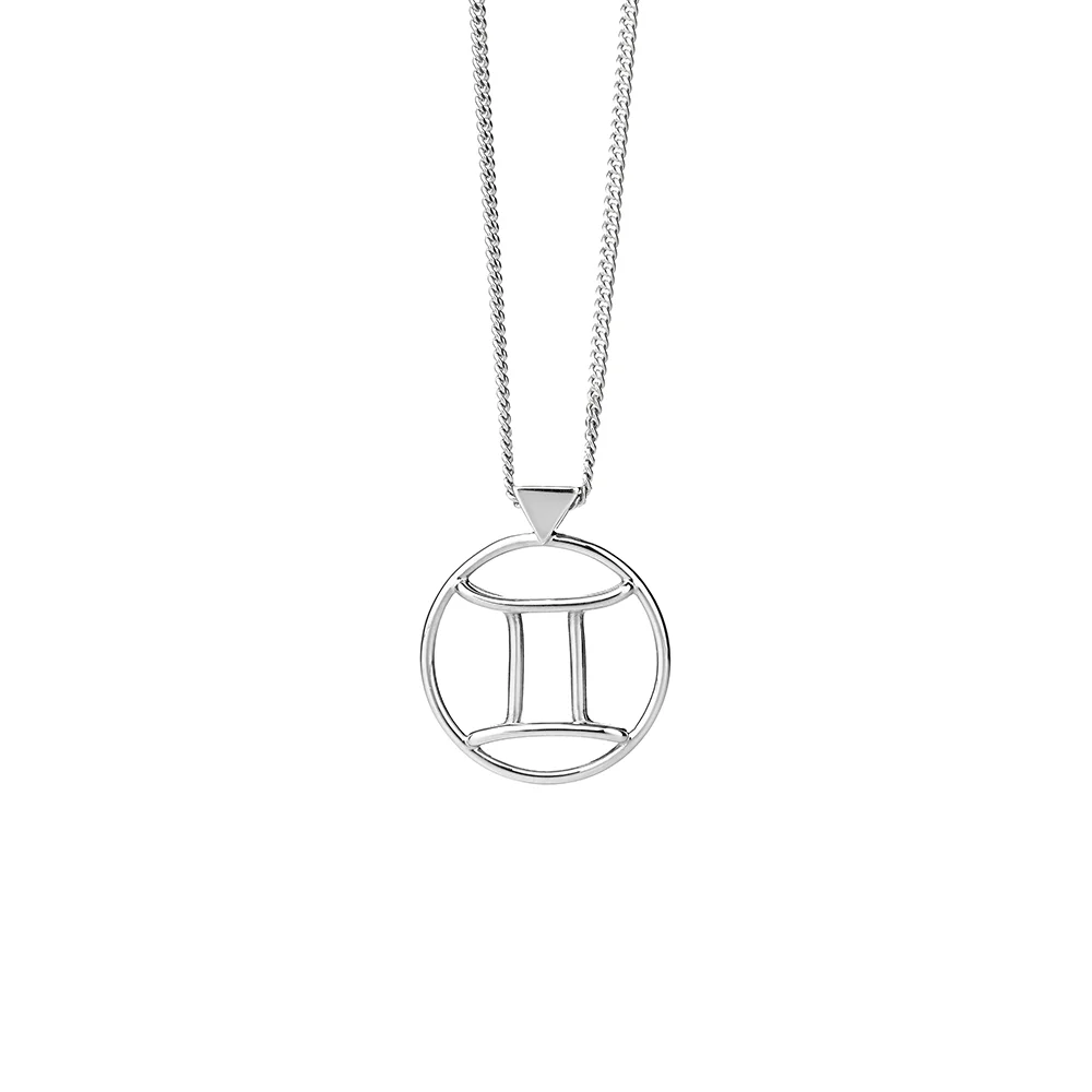 Karen Walker Silver Zodiac Gemini Necklace