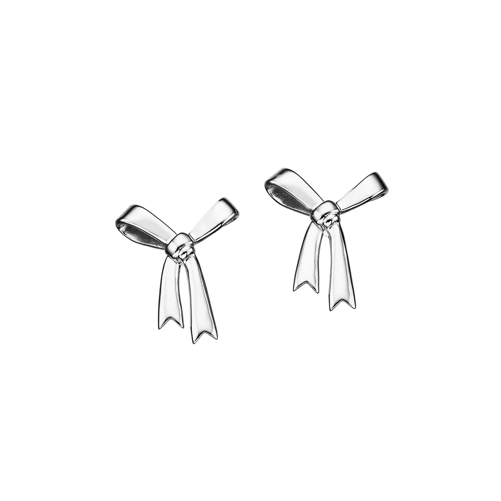 Karen Walker Silver Bow Studs