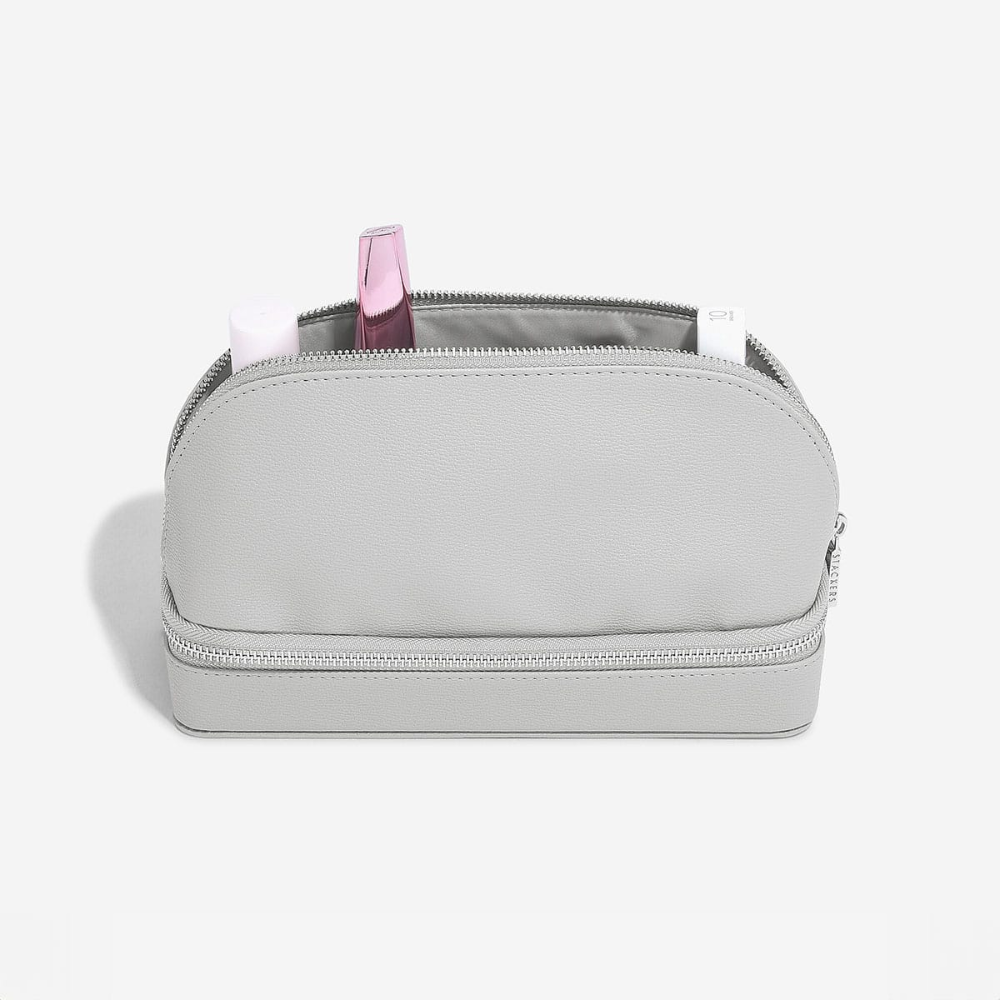 Stackers Pebble Grey Makeup And Jewellery Bag