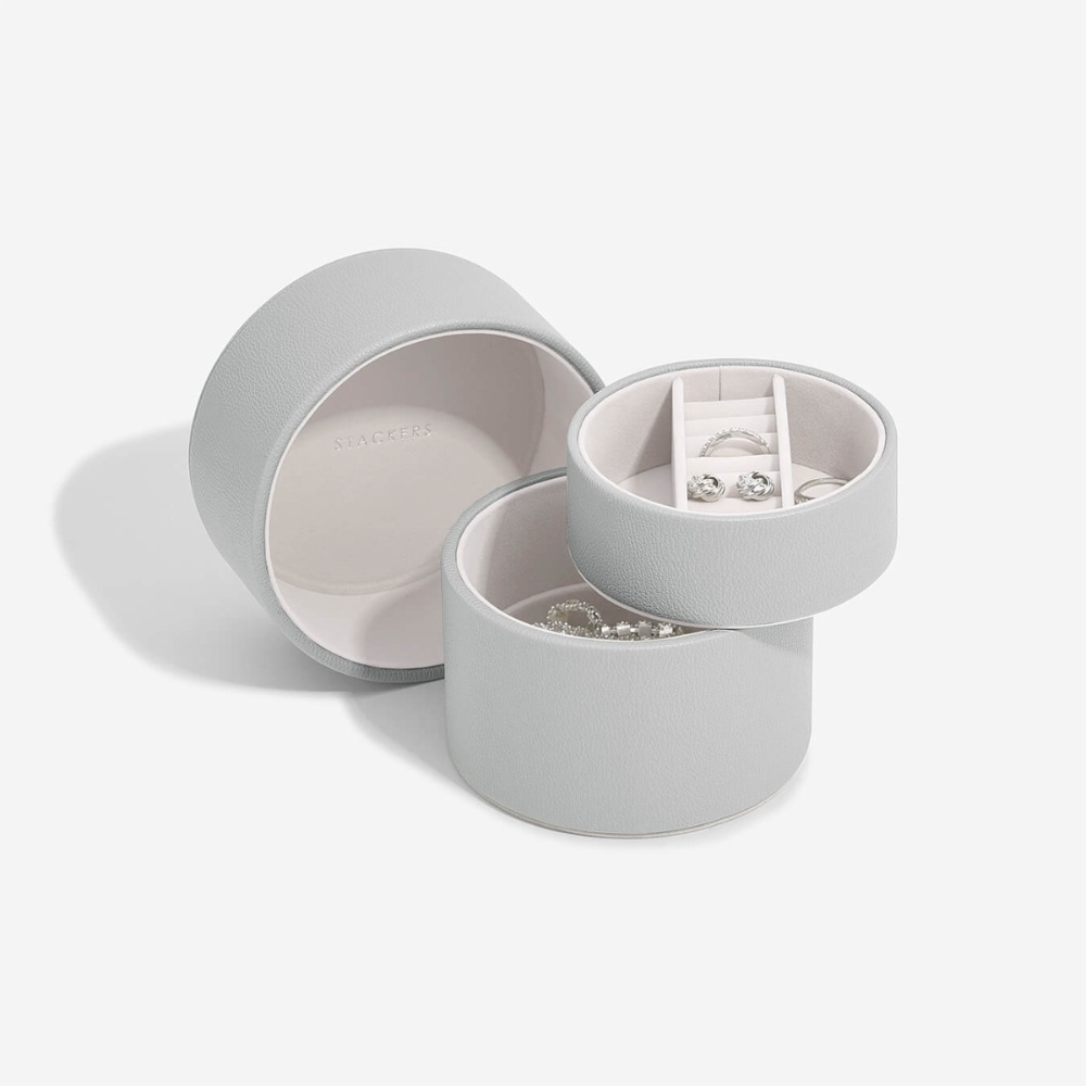 Stackers Pebble Grey Bedside Jewellery Box Pod