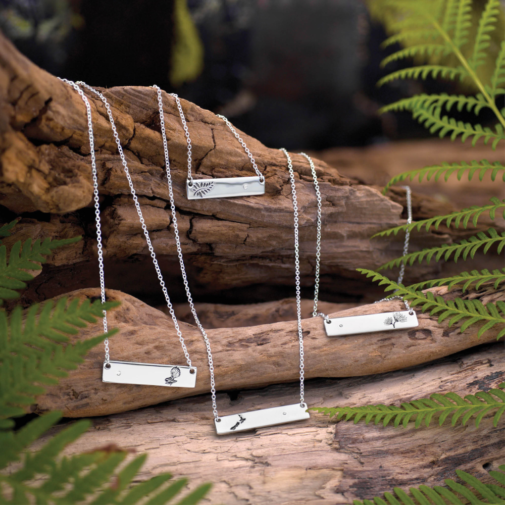 Evolve Pohutukawa Bar Necklace