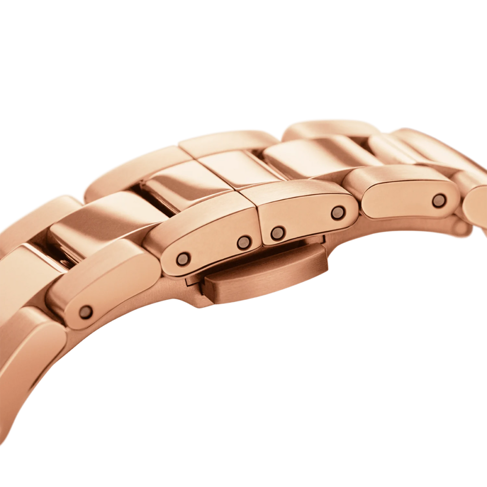 DW Iconic Link Woman's Watch in Rose Gold/White - 40mm