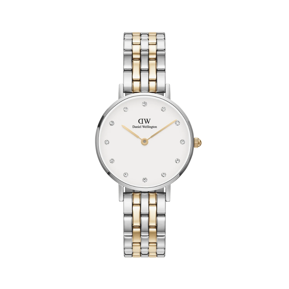 DW Petite Lumine 5-Link Two-Tone Watch