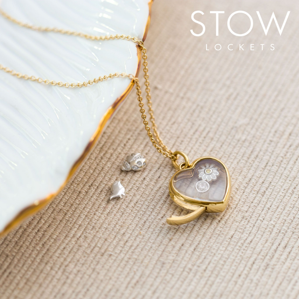 STOW Medium 9ct Gold Heart Locket