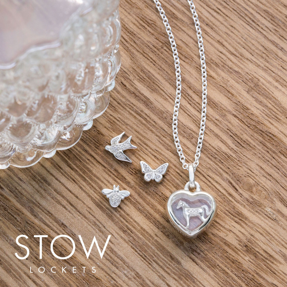 STOW Sterling Silver & CZ Dove Charm (Hope)