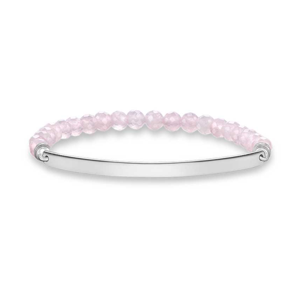 Thomas Sabo Love Bridge Rose Quartz Bracelet - Silver/Rose Quartz