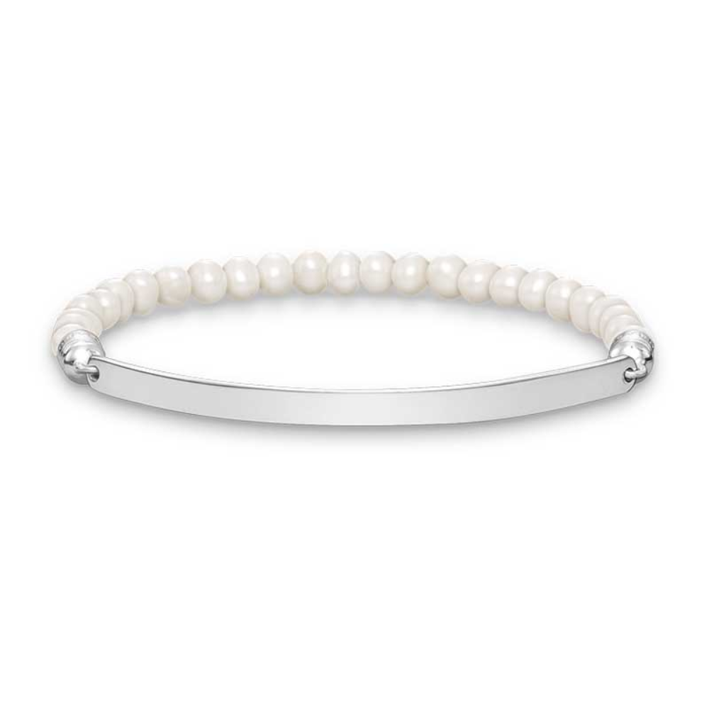 Thomas Sabo Love Bridge Freshwater Pearl Bracelet - Silver/Freshwater Pearl