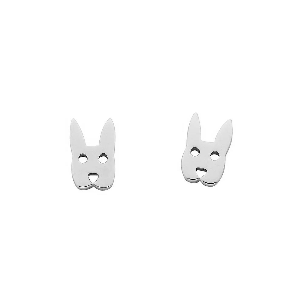 Karen Walker Silver Rabbit Studs