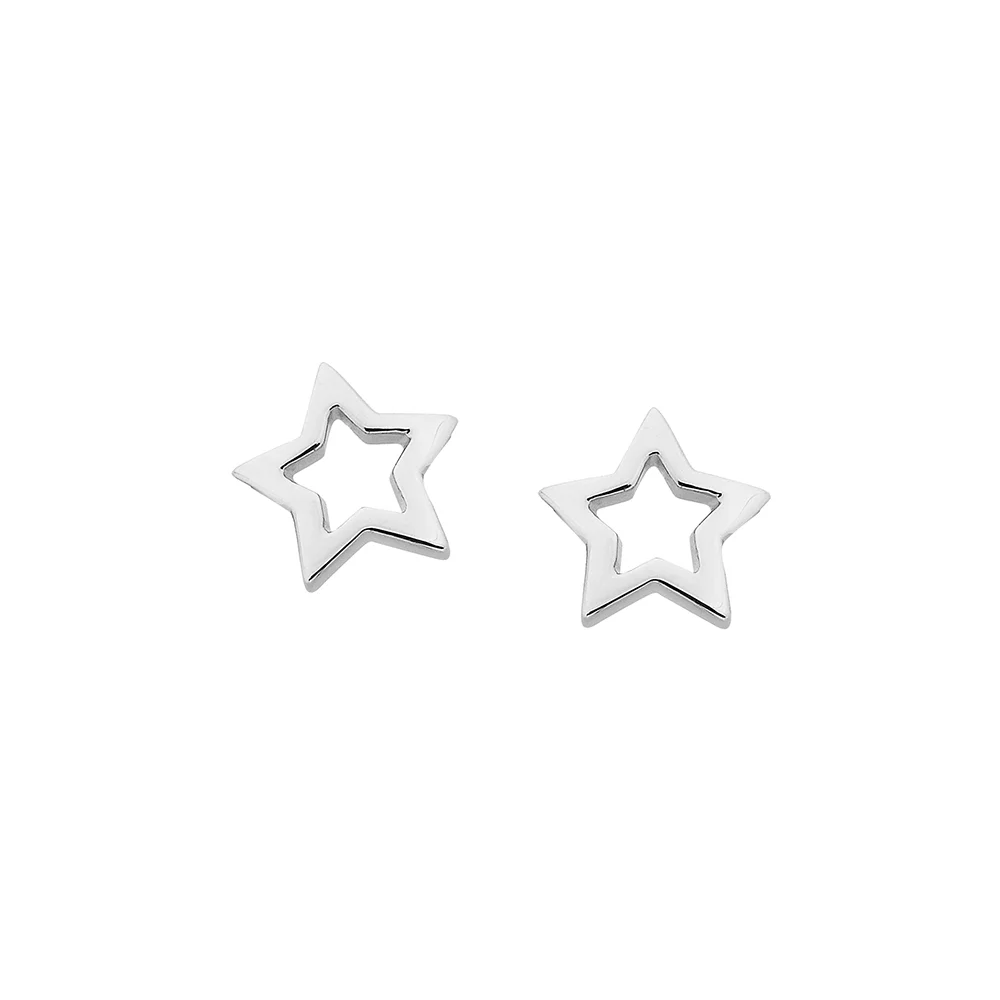 Karen Walker Silver Mini Star Studs