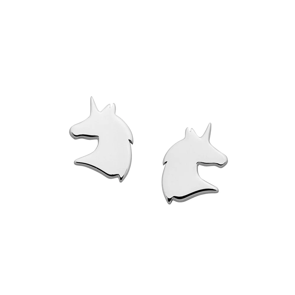 Karen Walker Silver Mini Unicorn Studs