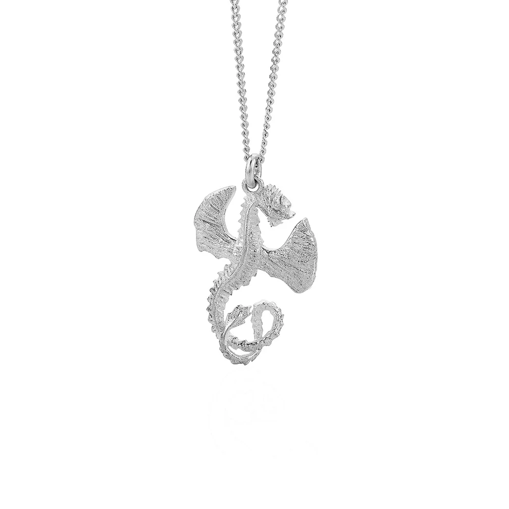 Karen Walker Silver Lunar Dragon Necklace