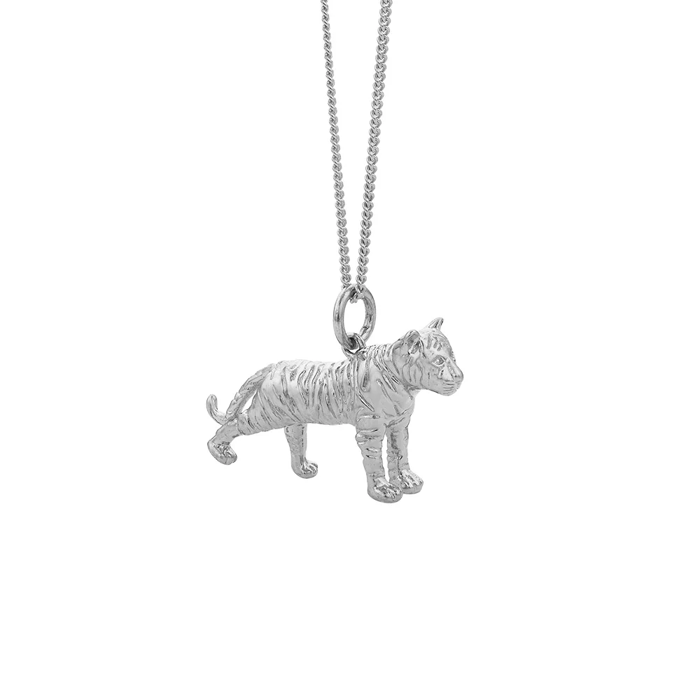 Karen Walker Silver Lunar Tiger Necklace