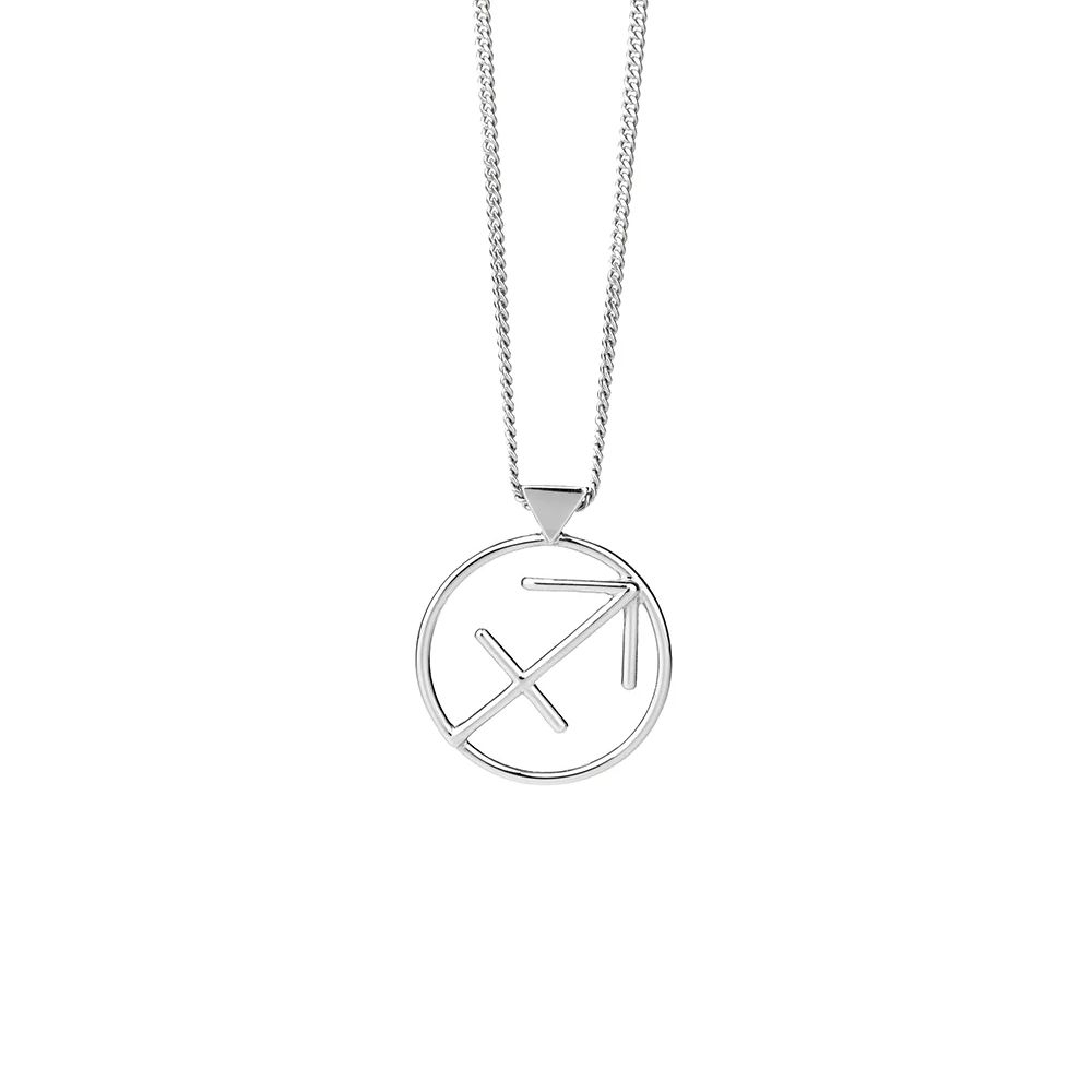 Karen Walker Silver Zodiac Sagittarius Necklace