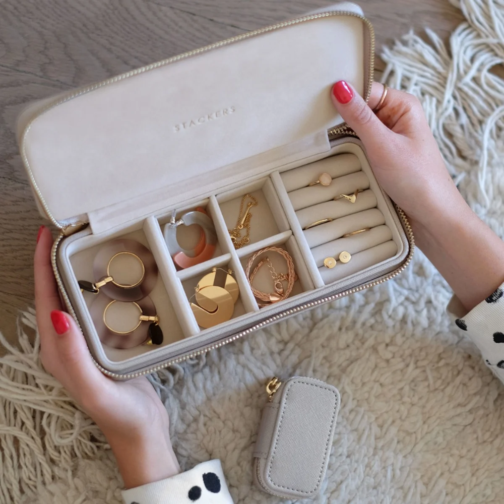 Stackers Taupe Large Travel Jewellery Box