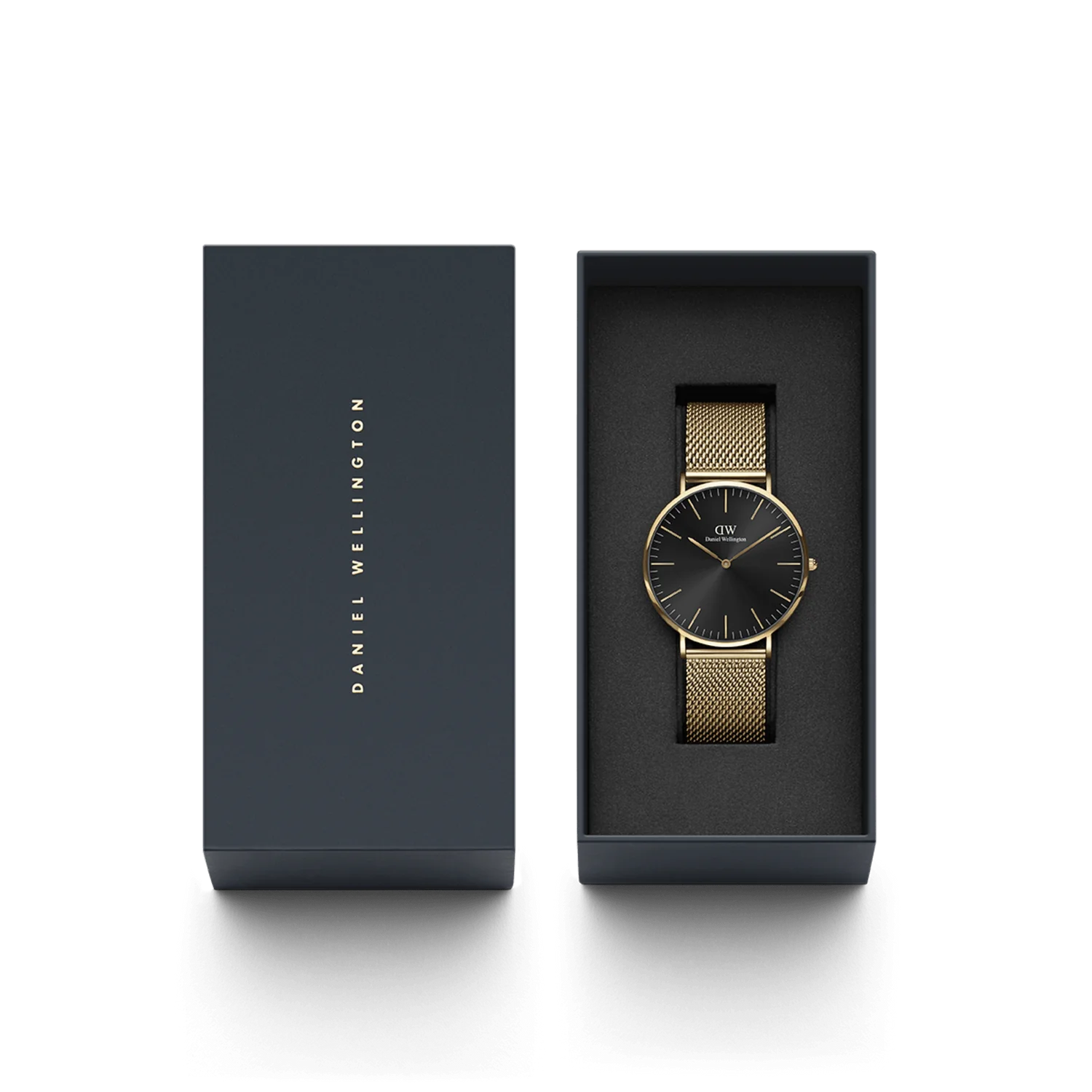 DW Classic Evergold Onyx Watch in Gold/Black - 40mm