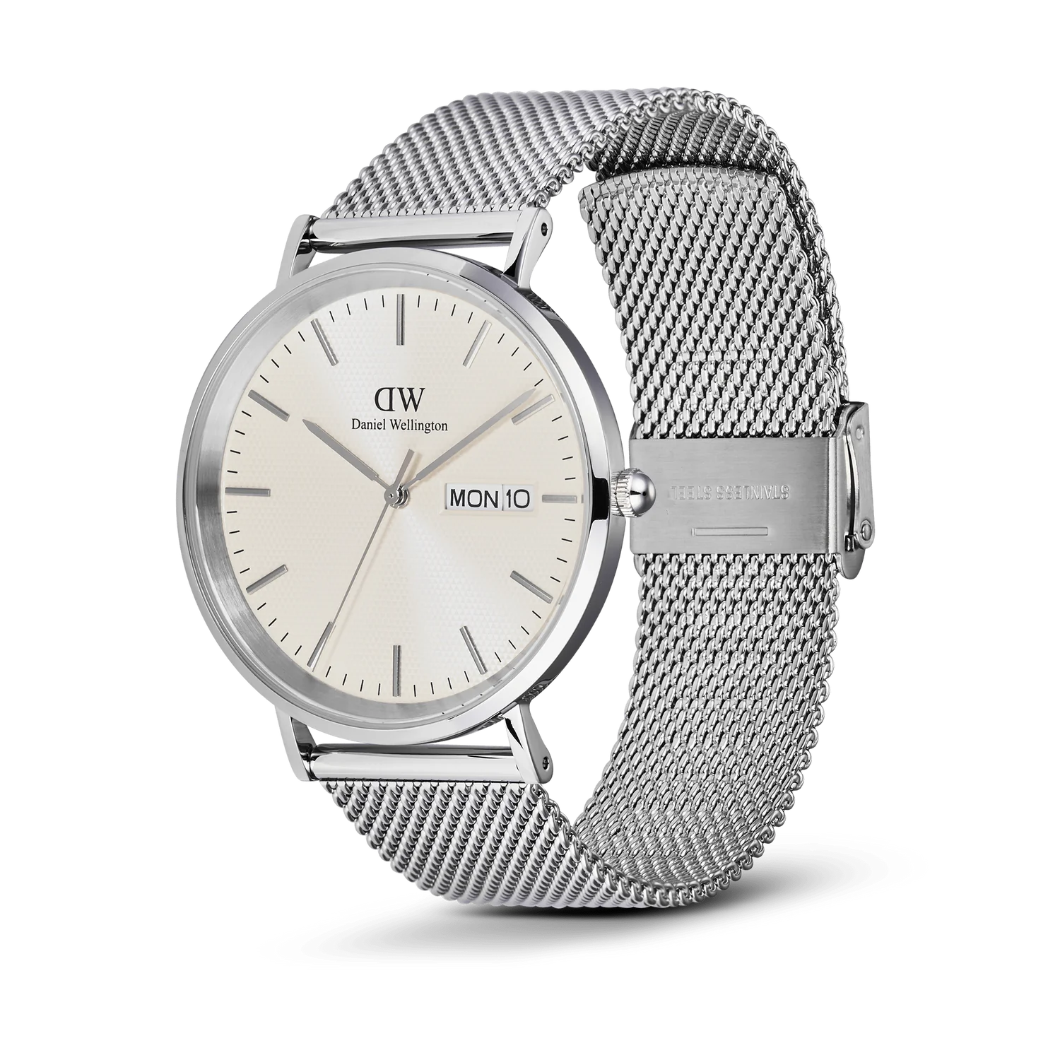 DW Classic Day Display Watch in Sterling Champagne - 40mm