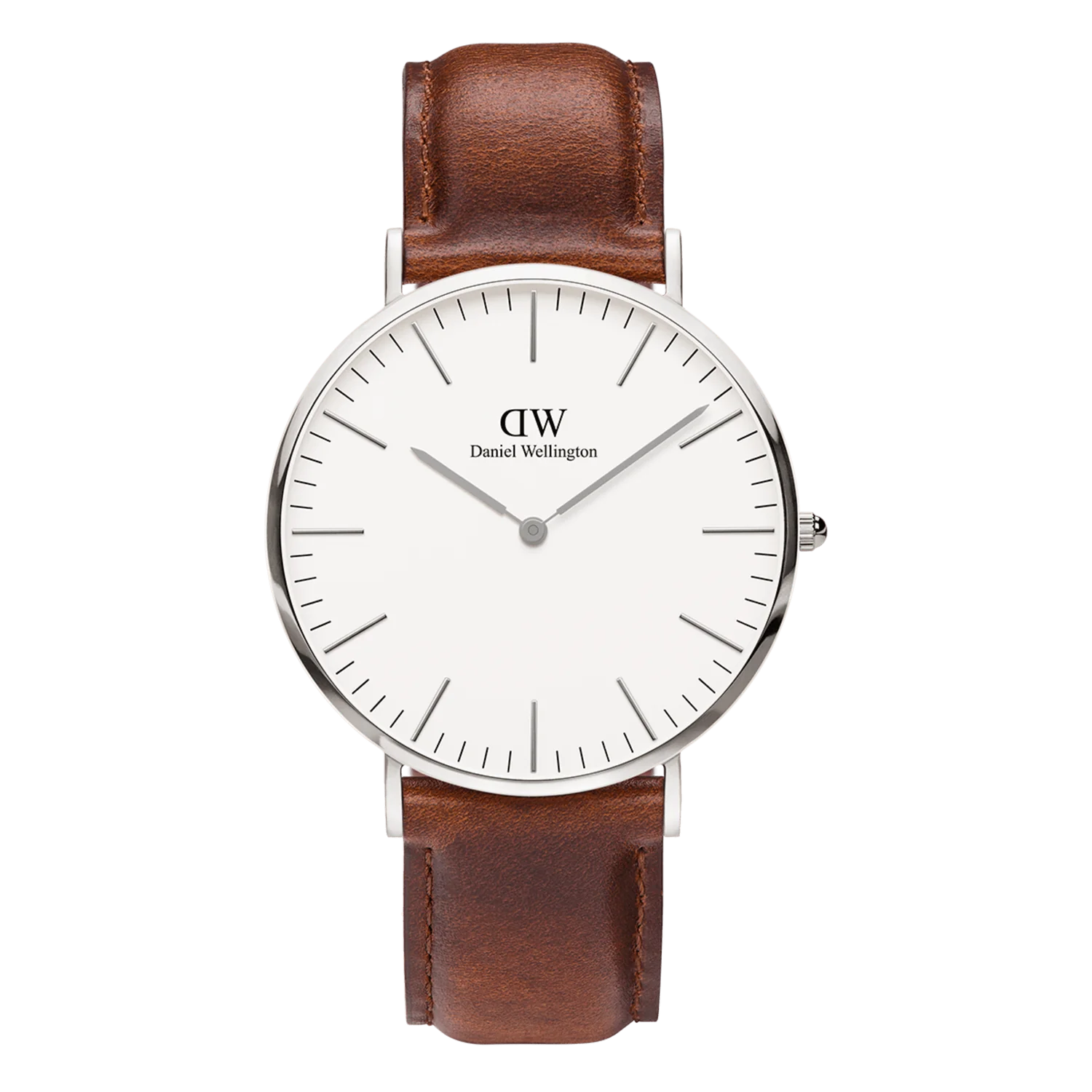 DW Classic St Mawes Watch in Silver/White - 40mm