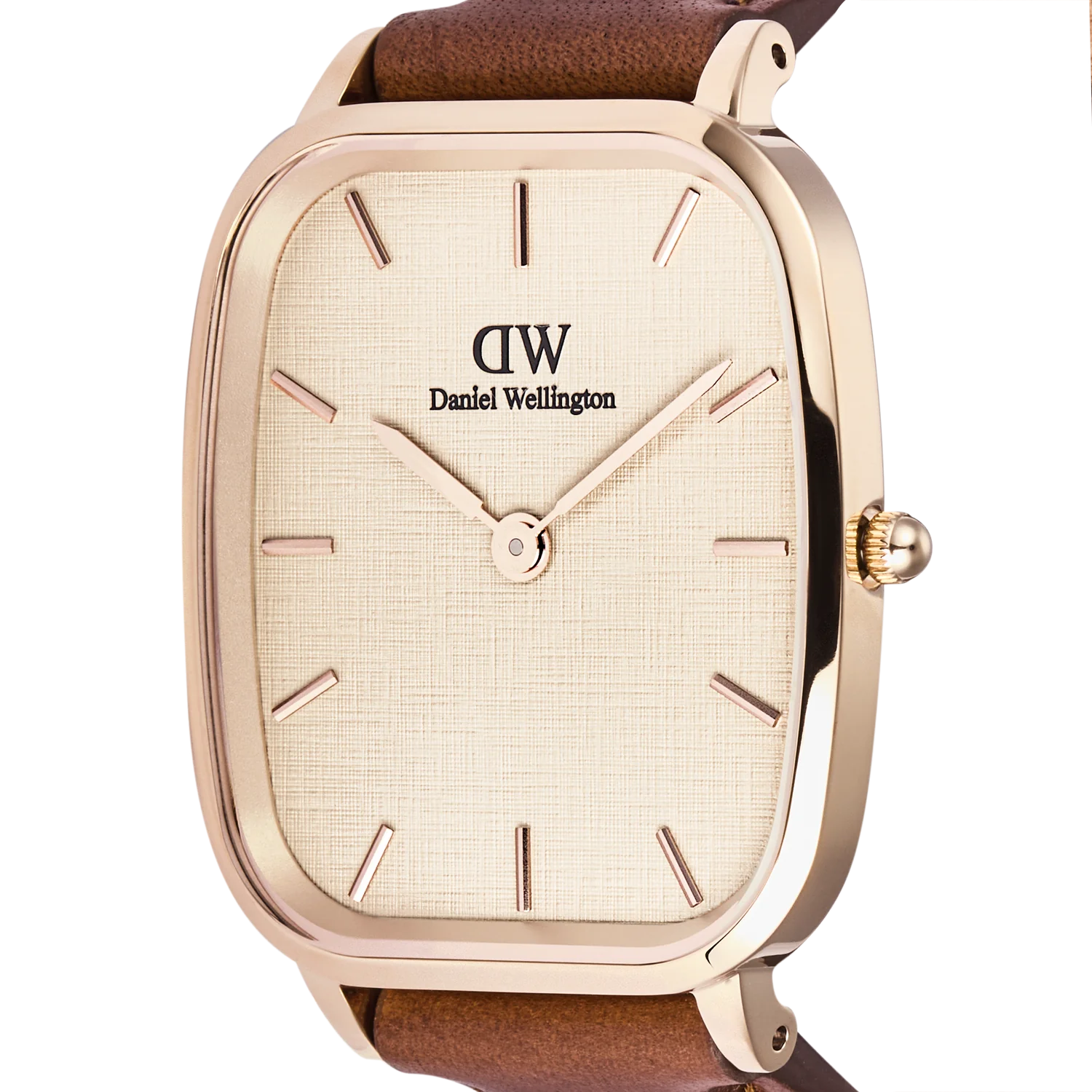 DW Marlon St Mawes Watch in Linen/Rose Gold  - 32mmx36.3mm