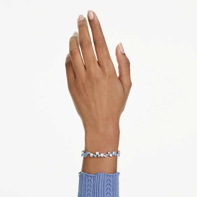 Swarovski Constella Bracelet in Silver Tone/Blue