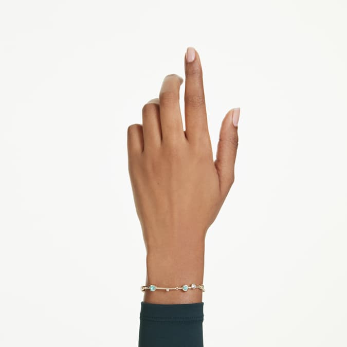 Swarovski Constella Bracelet in Gold-Tone/Green