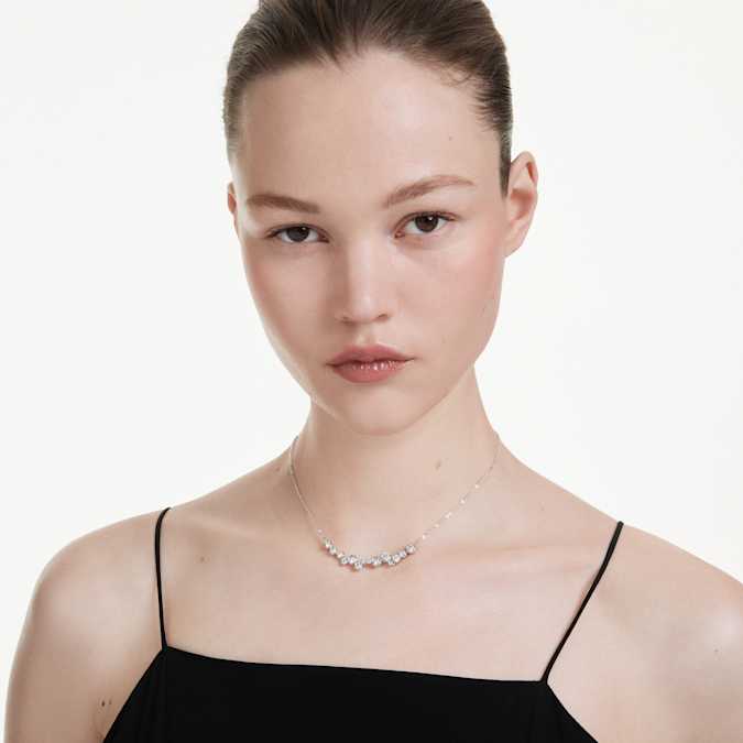 Swarovski Constella Necklace in Silver Tone/White