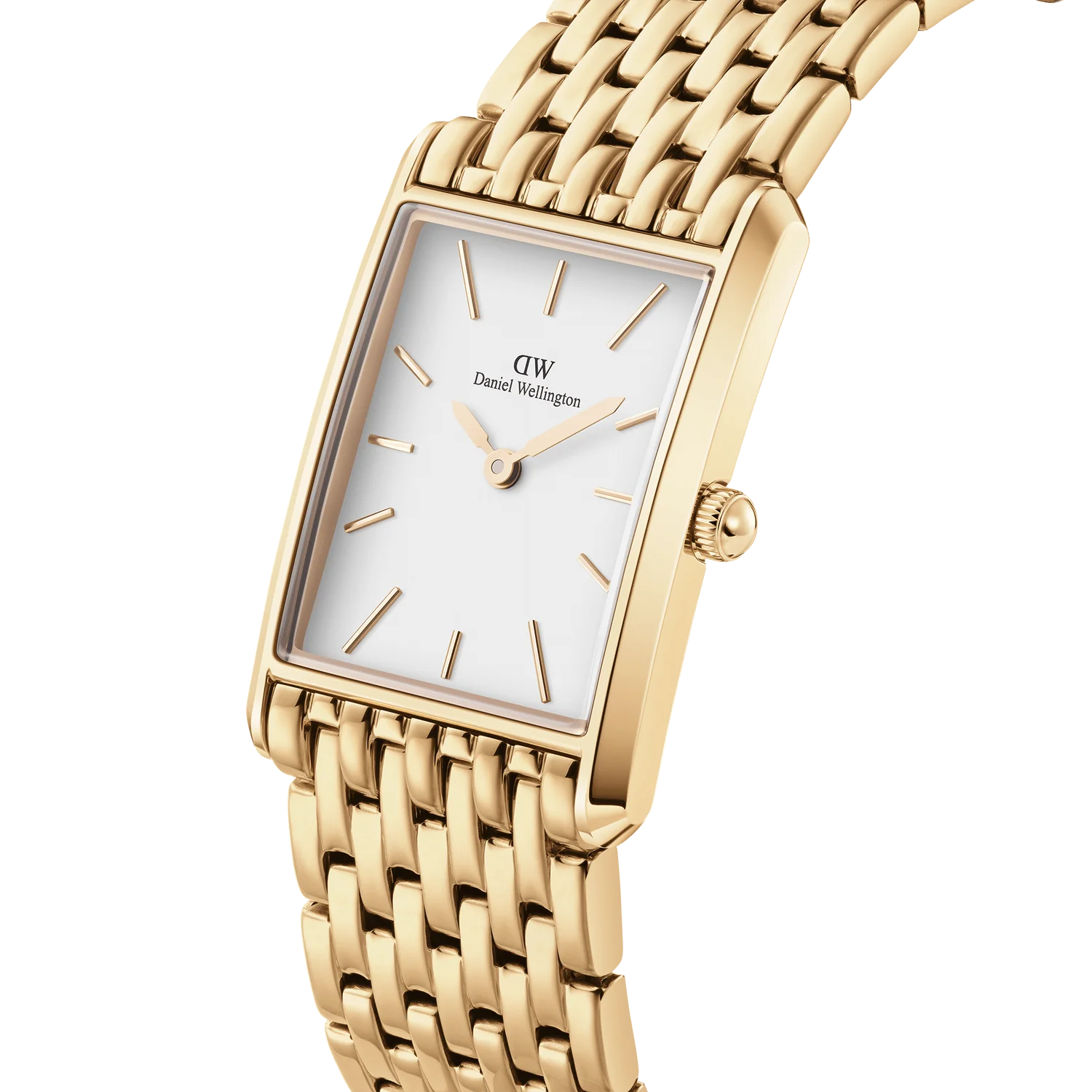 DW Bound 9-Link Watch in Gold/White - 32x22mm