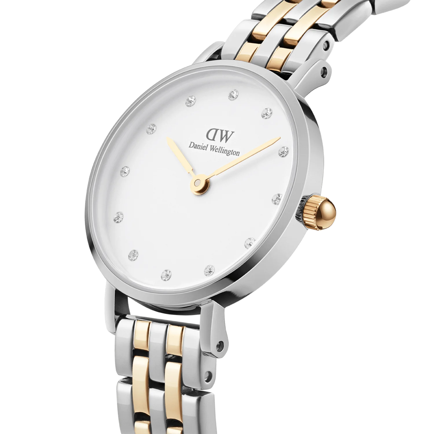 DW Petite 5-Link Evergold Watch in Two Tone/White - 28mm