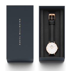 DW Petite Sheffield Watch in Rose Gold/Black - 28mm