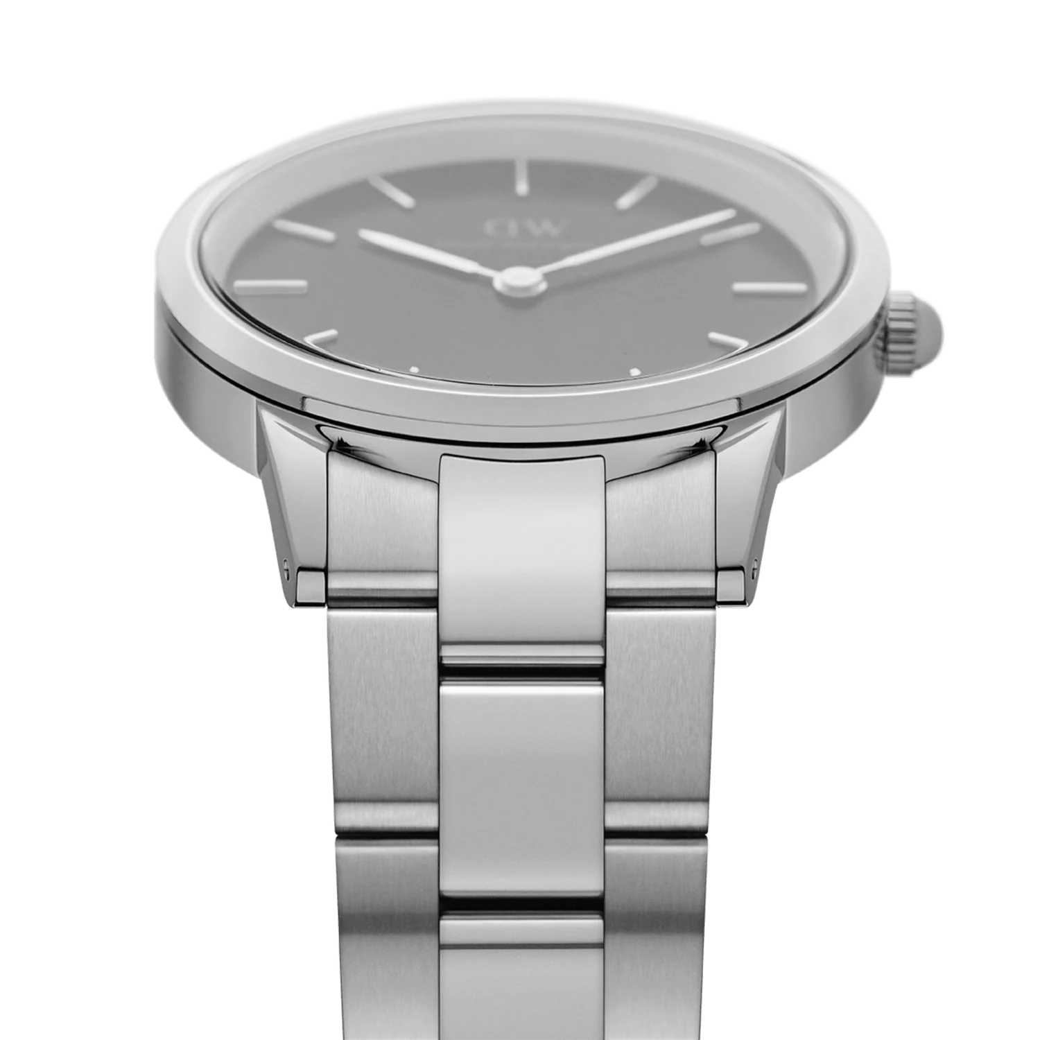 DW Iconic Link Watch in Silver/Black - 40mm