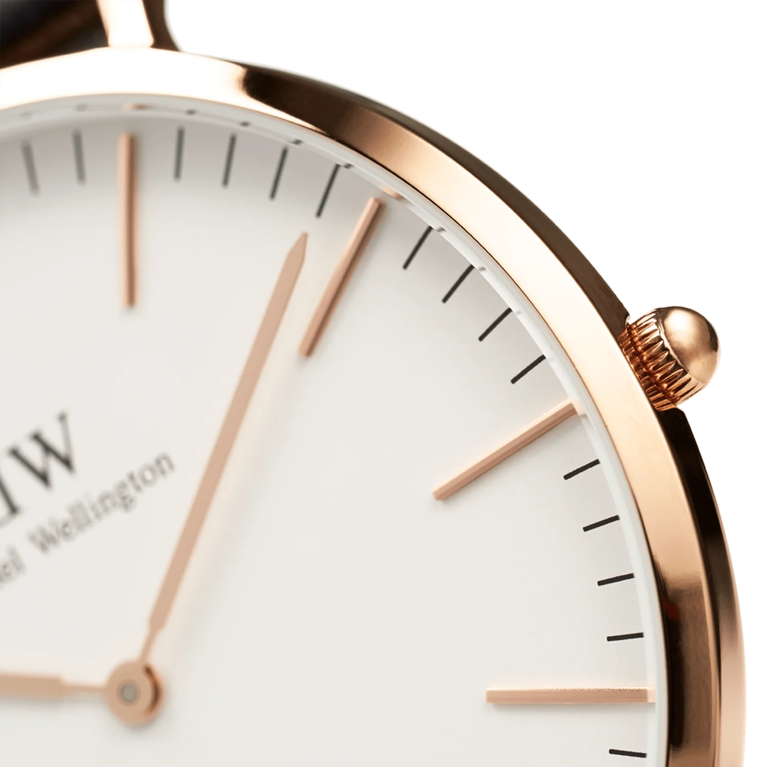 DW Classic St Mawes Watch in Rose Gold/White - 40mm