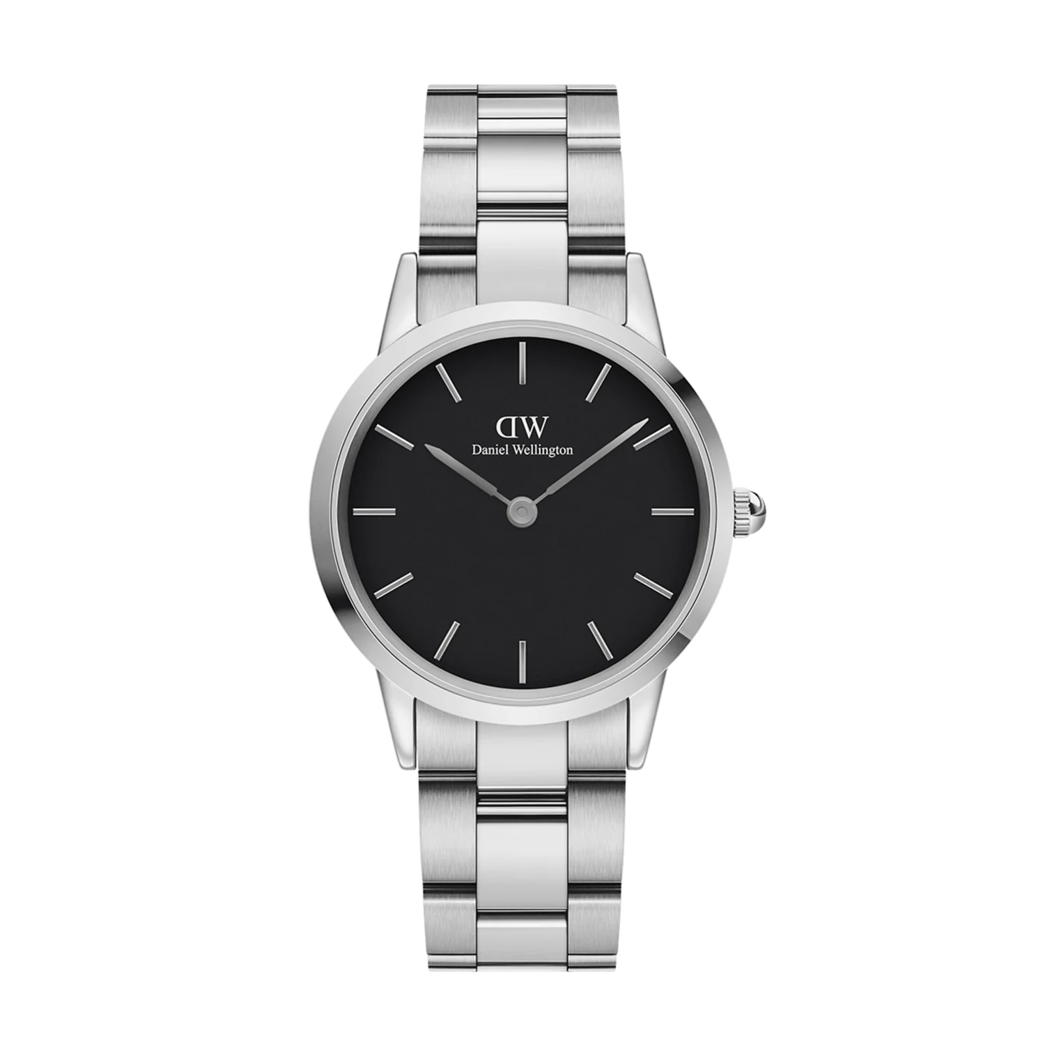 DW Iconic Link Watch in Silver/Black - 40mm