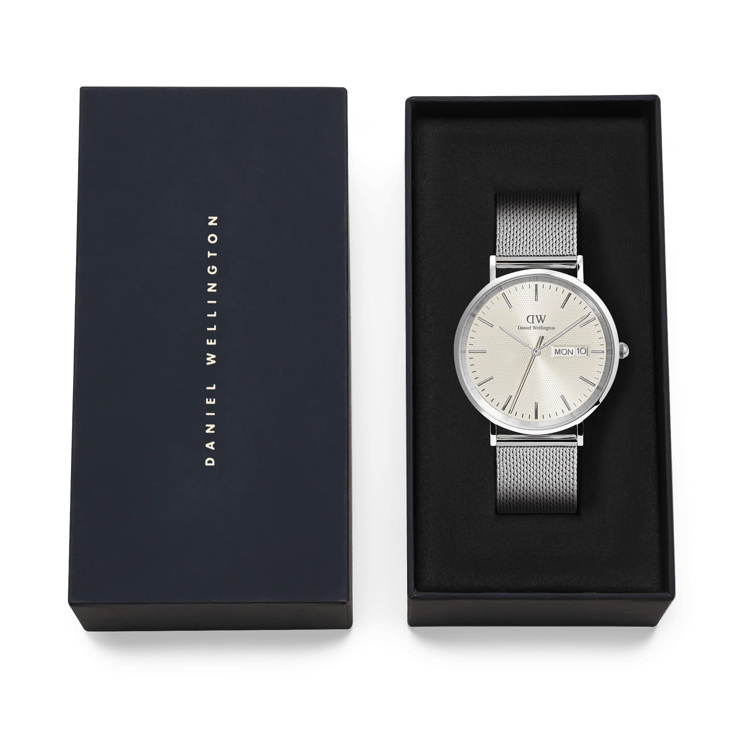 DW Classic Day Display Watch in Sterling Champagne - 40mm