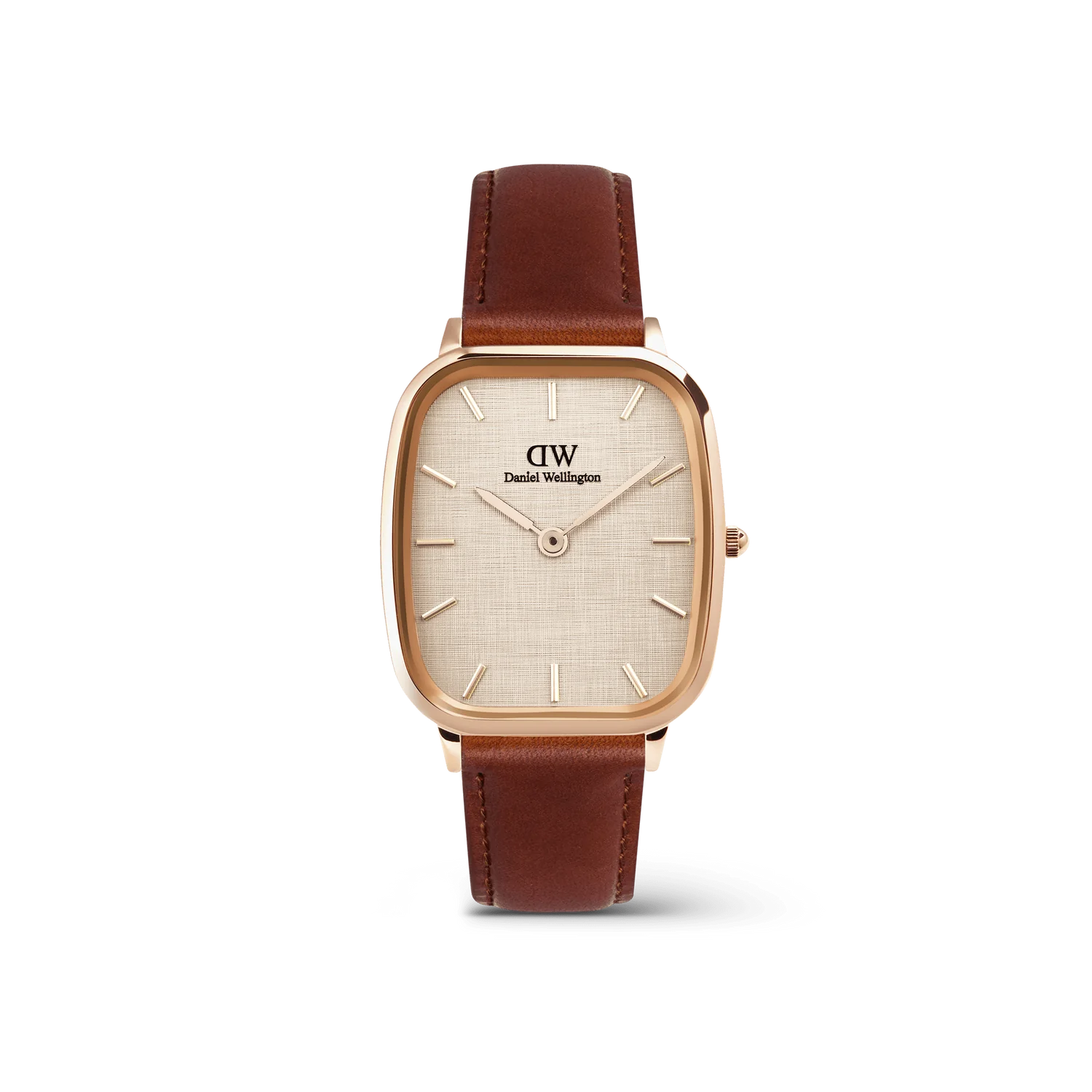 DW Marlon St Mawes Watch in Linen/Rose Gold  - 32mmx36.3mm