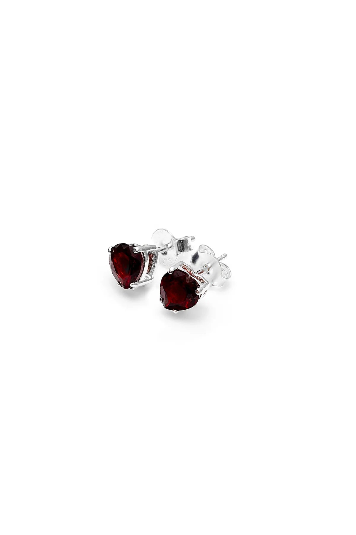 Stolen Girlfriends Club Love Crystal Earrings with Garnet