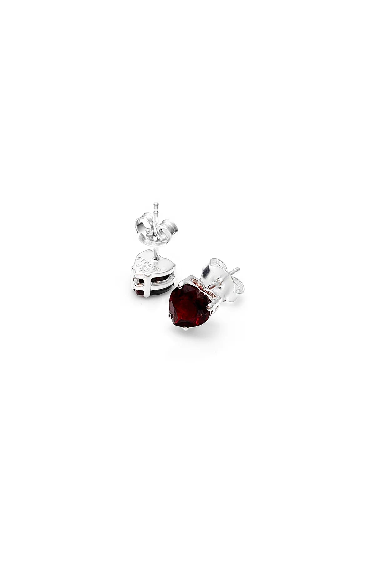 Stolen Girlfriends Club Love Crystal Earrings with Garnet