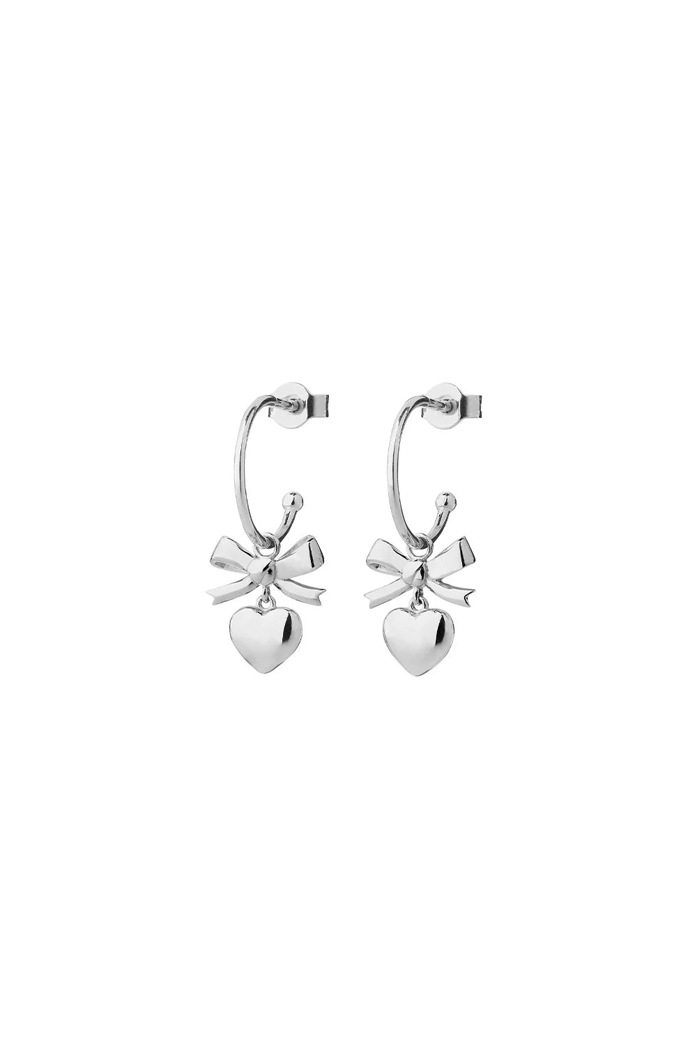 Karen Walker Mini Superlove Hoops Silver