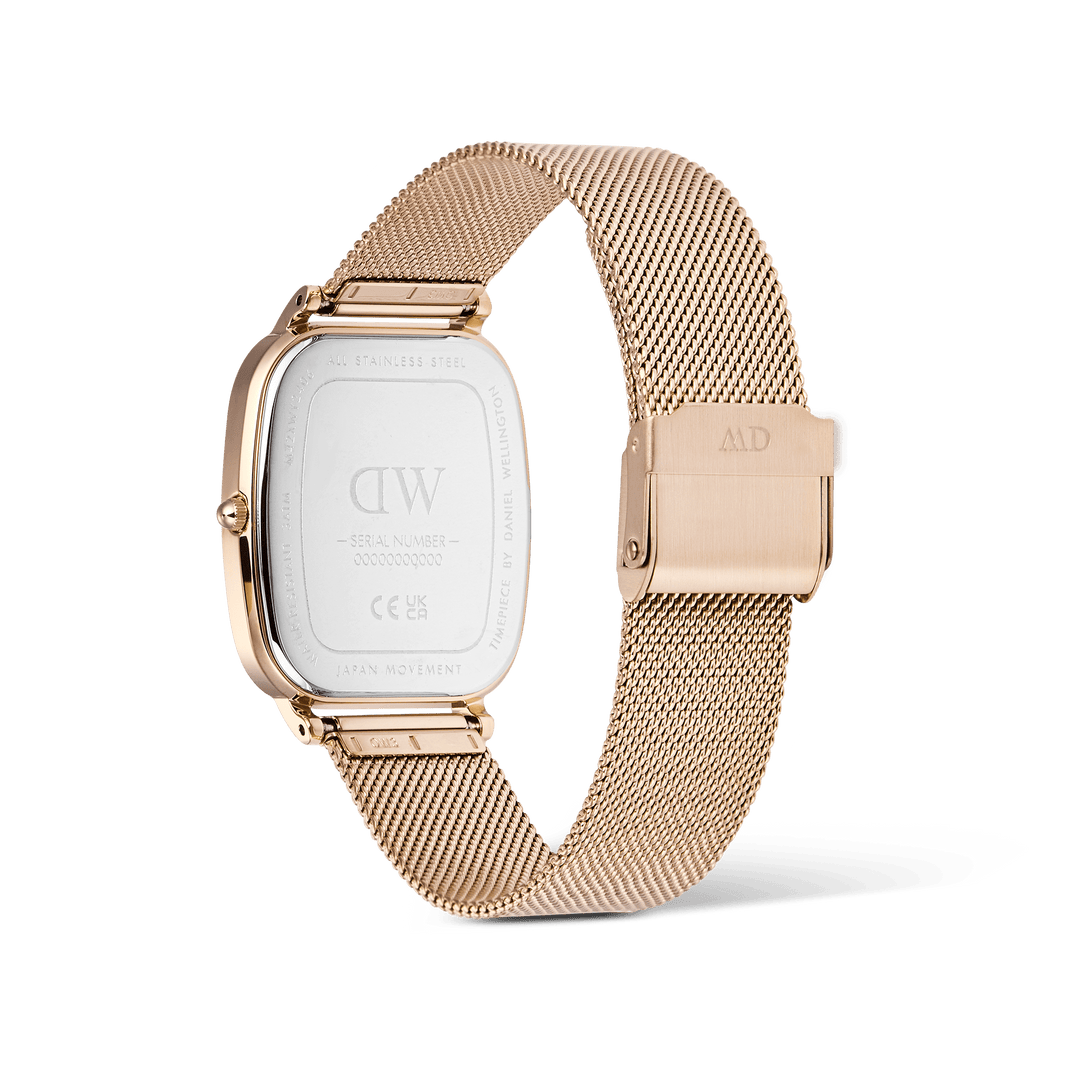 DW Marlon Melrose Watch in Linen/Rose Gold - 32mm x 36.5mm