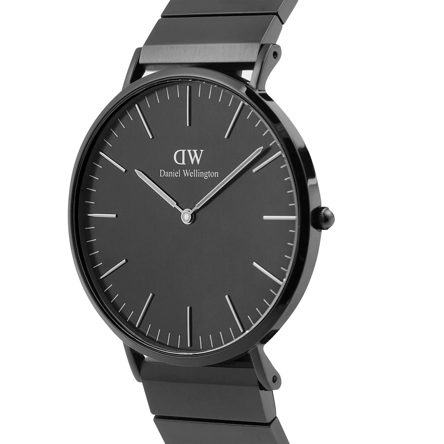 DW Classic Piano Link Watch in Unitone Onyx - 40mm