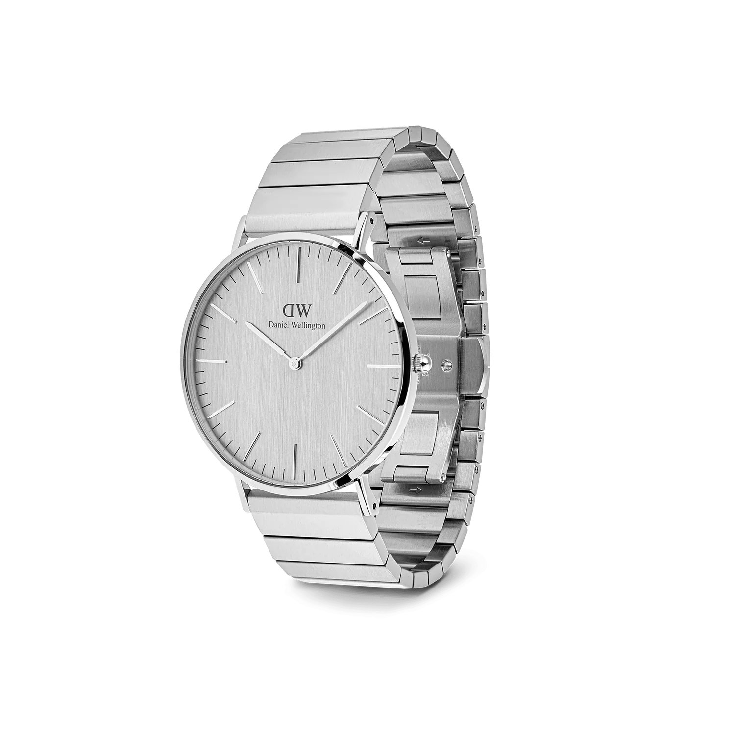 DW Classic Piano Link Watch in Silver - 40mm