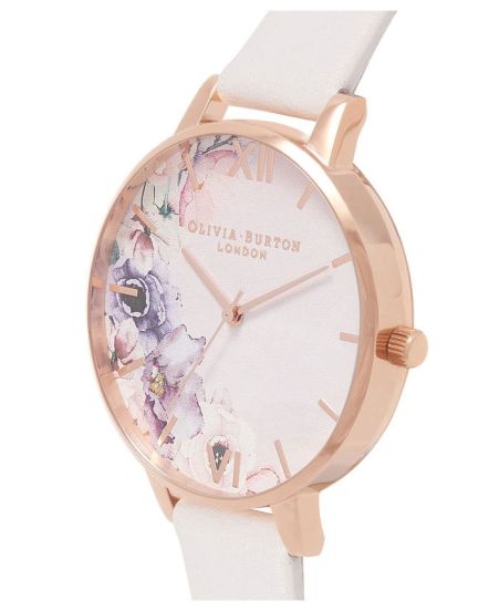 Olivia Burton Watercolour Florals in Blush & Rose Gold 30mm