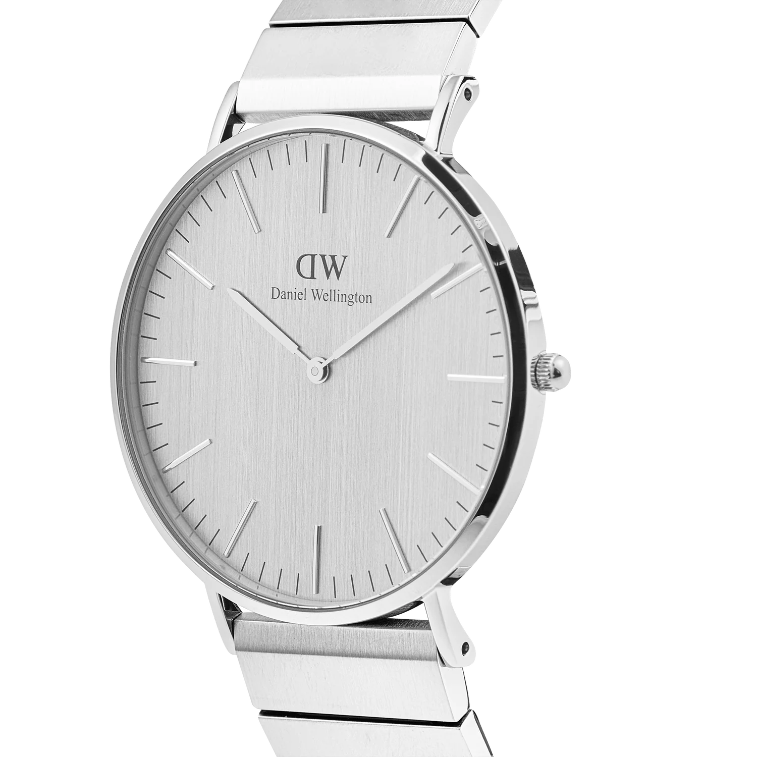 DW Classic Piano Link Watch in Silver - 40mm