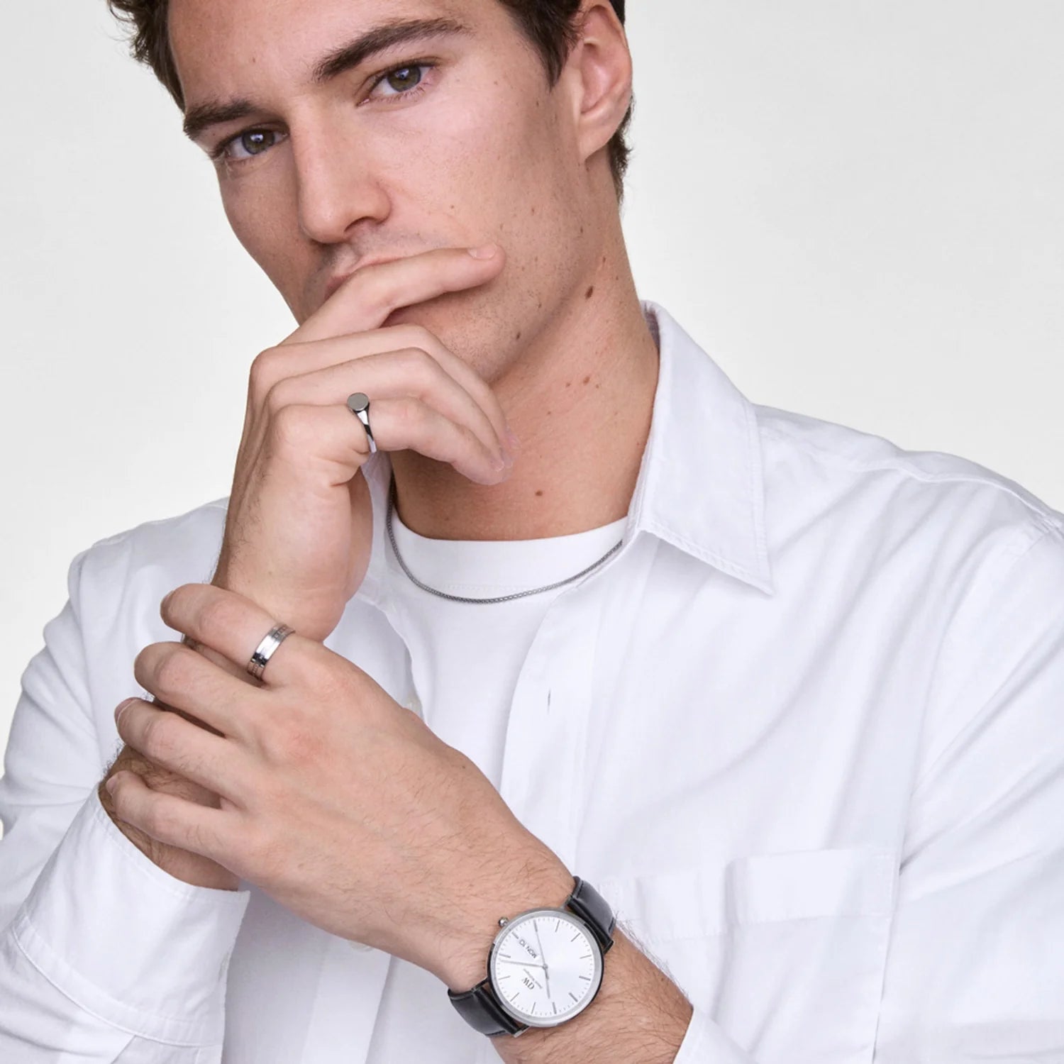 DW Classic Day Display Sheffield Watch in Silver - 40mm