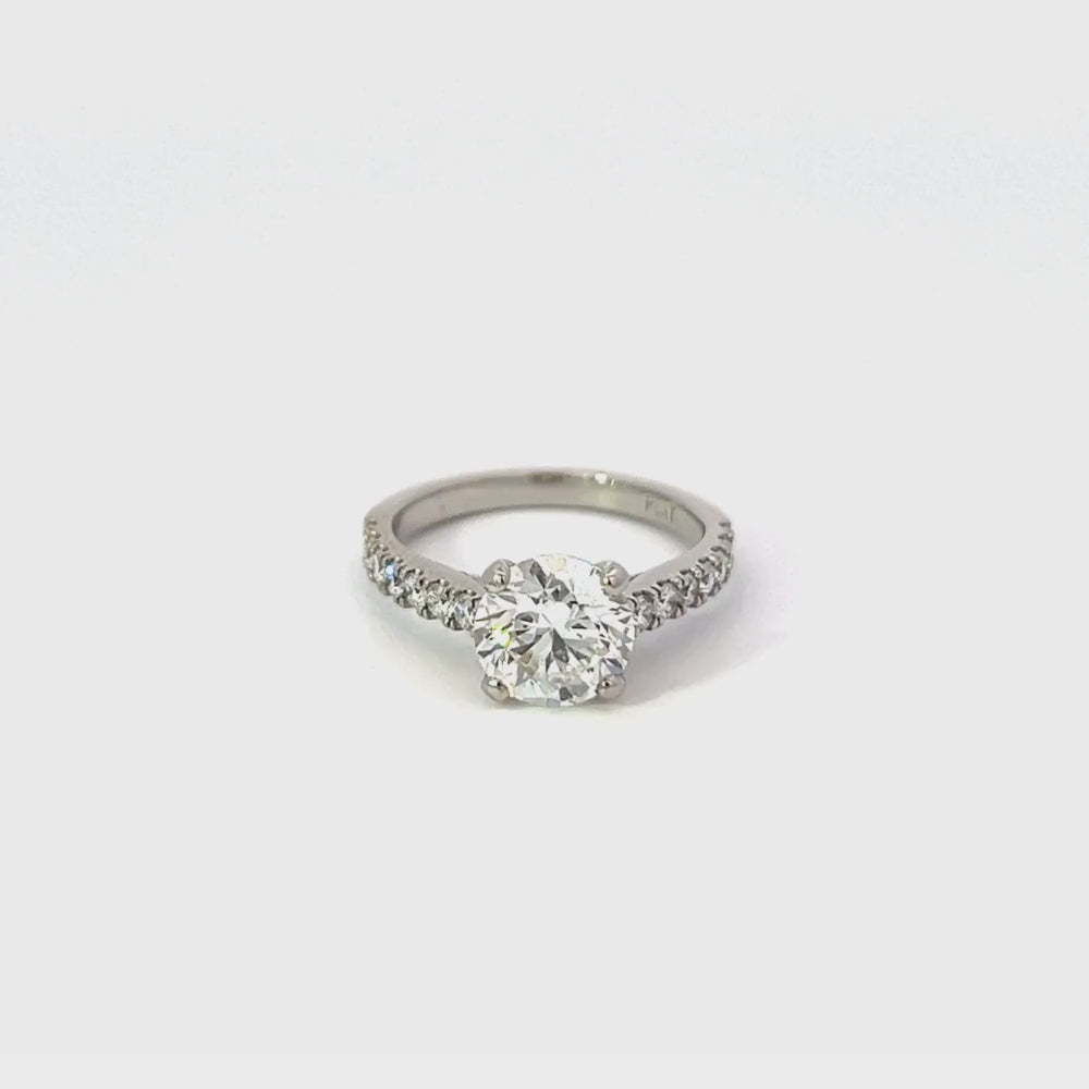 2ct Diamond Solitaire Platinum Ring