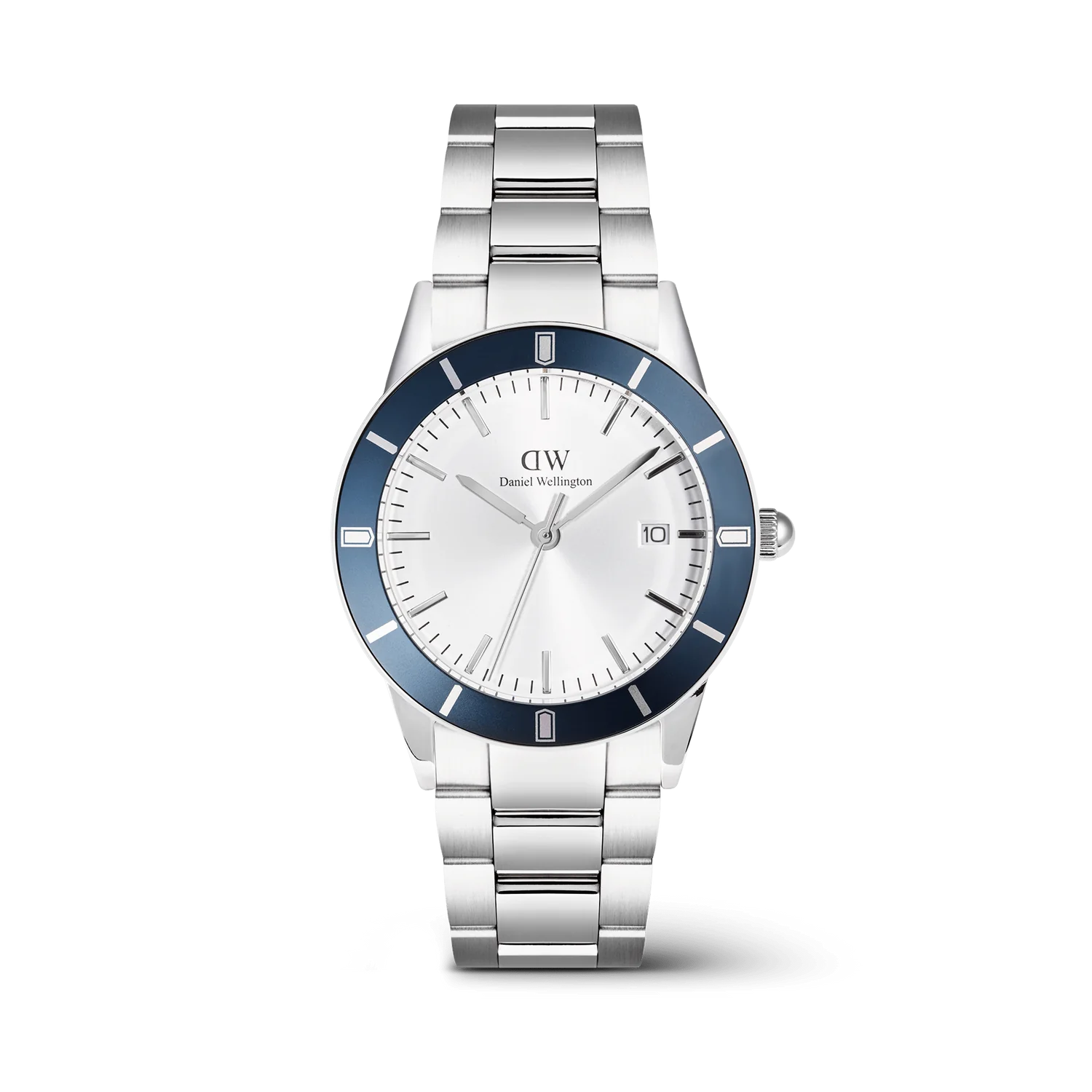 DW Iconic Paradigma Link Watch in Blue/Silver - 40mm