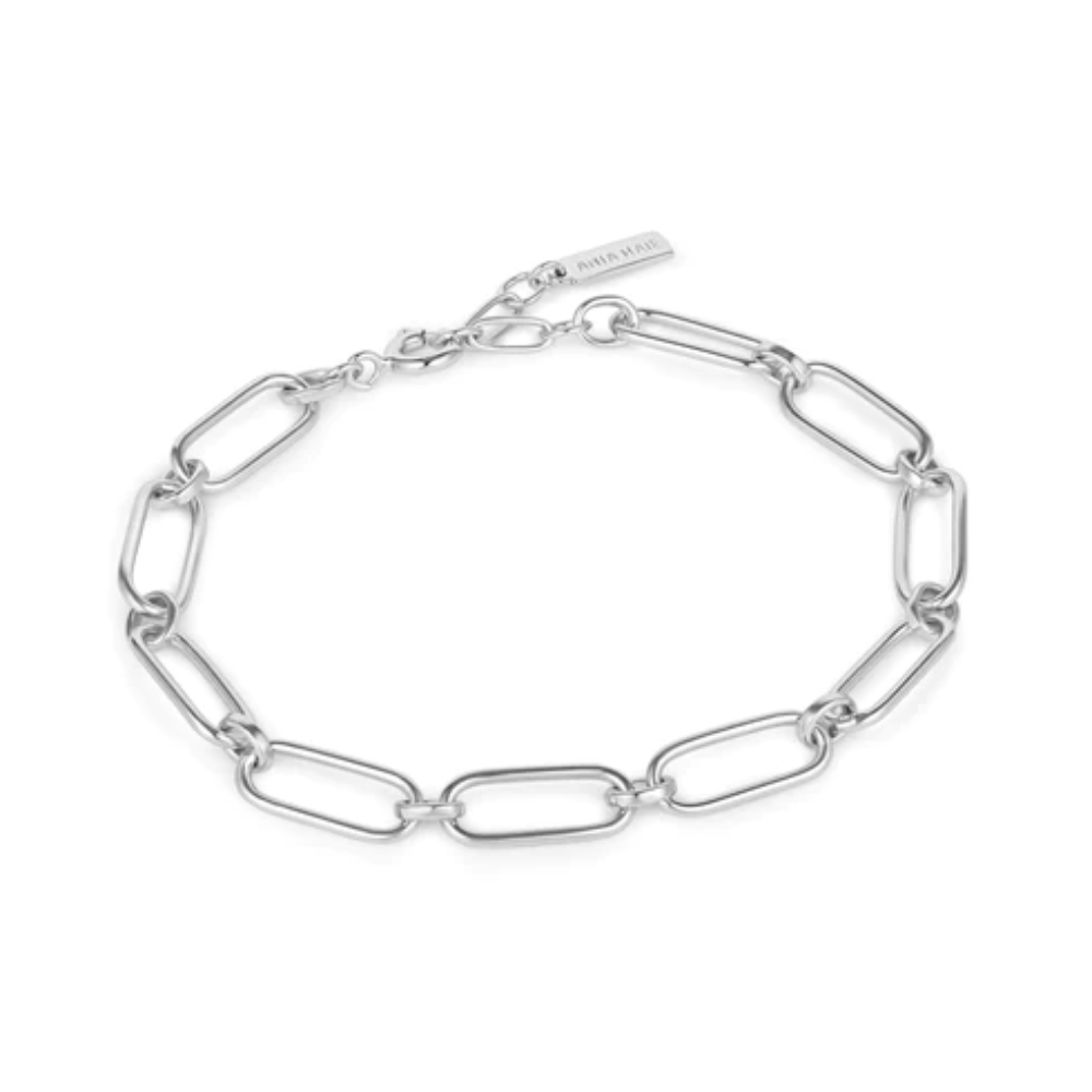 Ania Haie Silver Cable Connect Chunky Bracelet