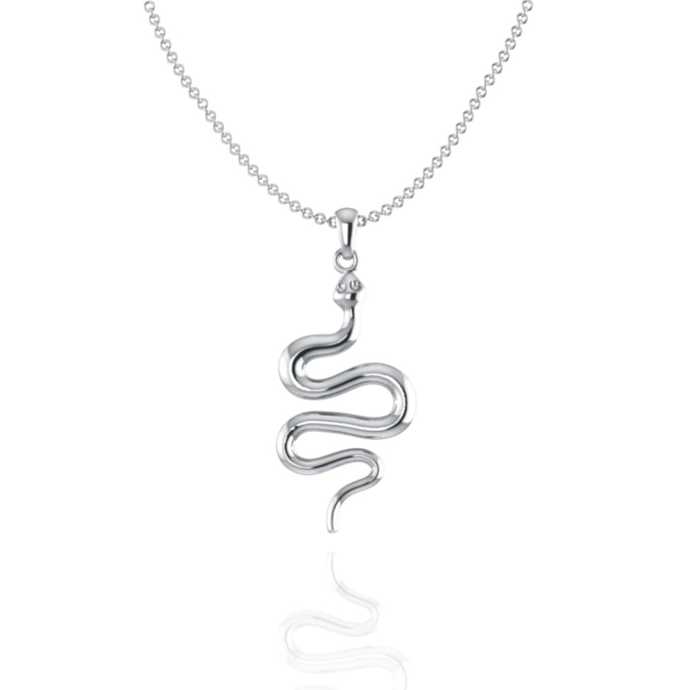 Forever Wild Sterling Silver Snake Necklace